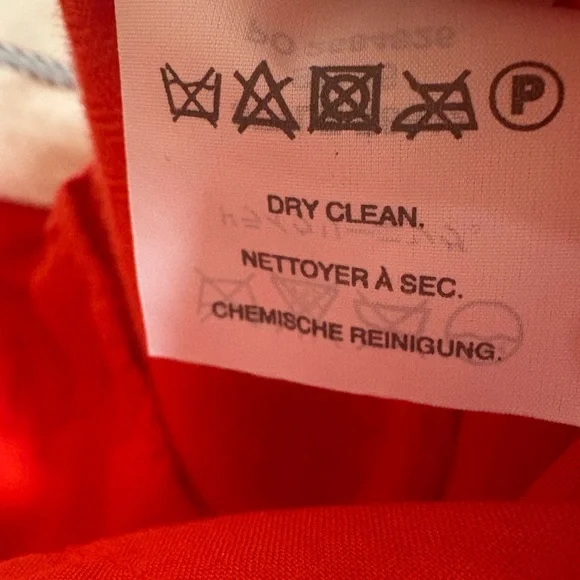 J.Crew 100% Linen Wide Leg Cropped Trousers in Poppy Red. Size 4. - Picture 6 of 6